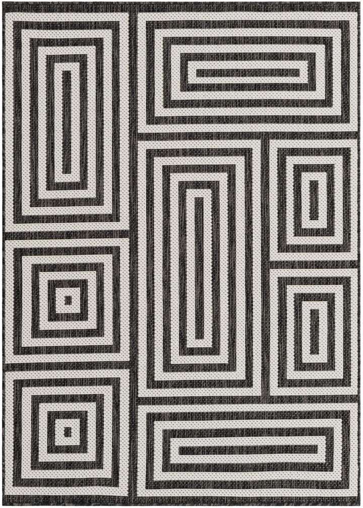 4' x 6' Easy-Clean Modern Indoor / Outdoor Rug