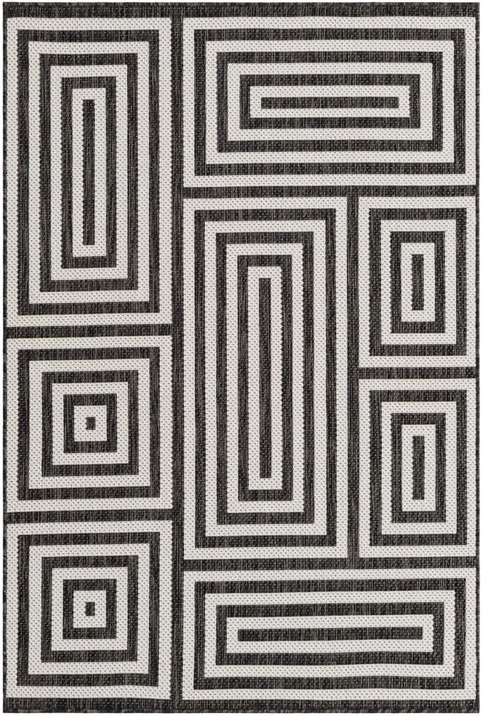 4' x 6' Easy-Clean Modern Indoor / Outdoor Rug