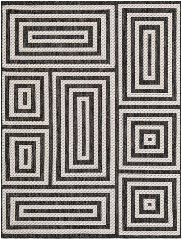 5' 3 x 7' Easy-Clean Modern Indoor / Outdoor Rug