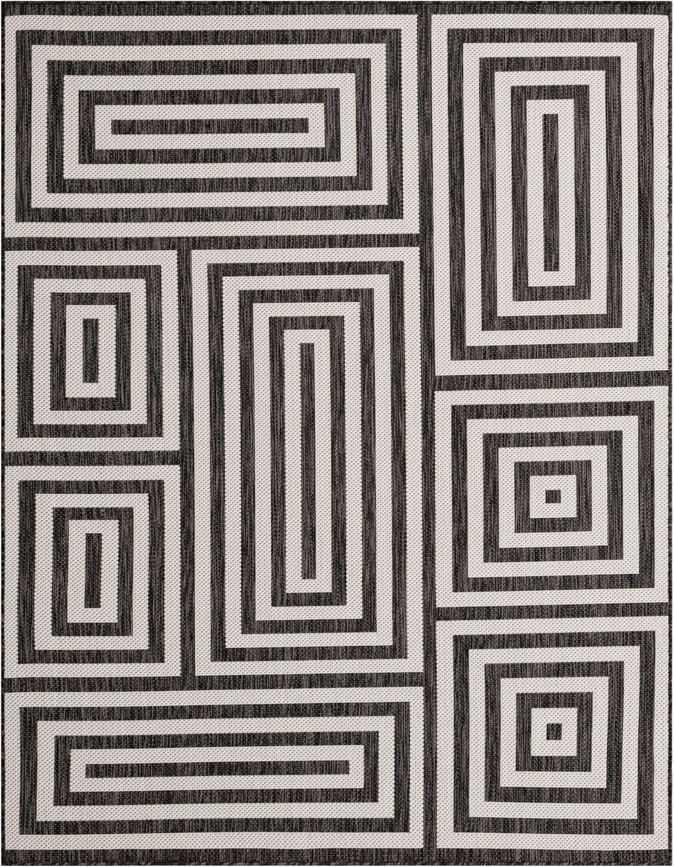 6' x 9' Easy-Clean Modern Indoor / Outdoor Rug