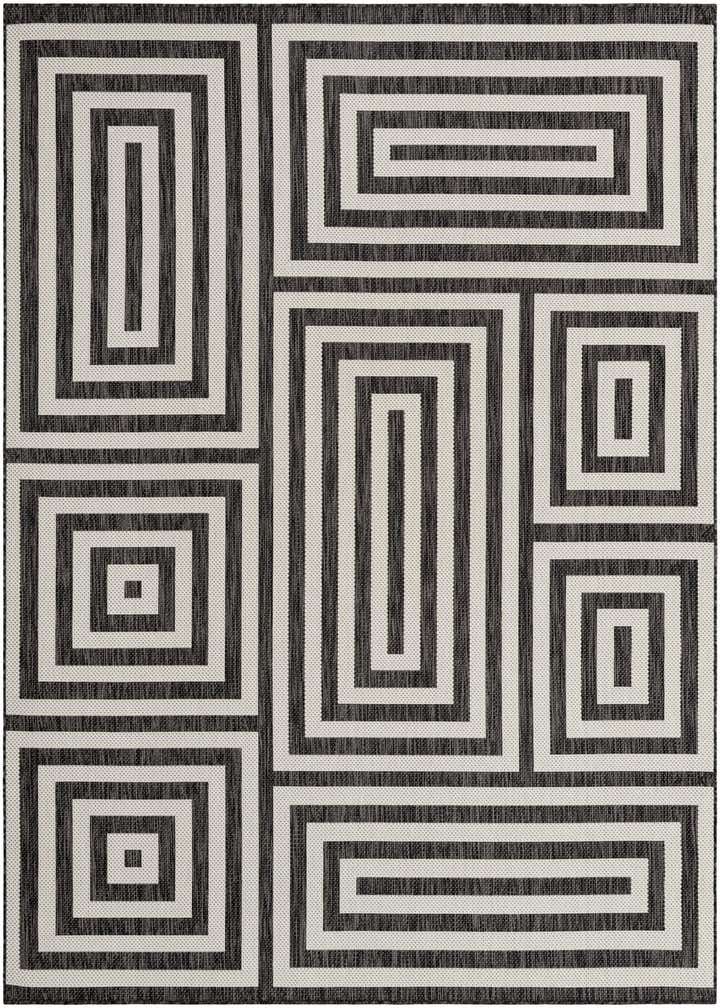 7' 10 x 10' Easy-Clean Modern Indoor / Outdoor Rug