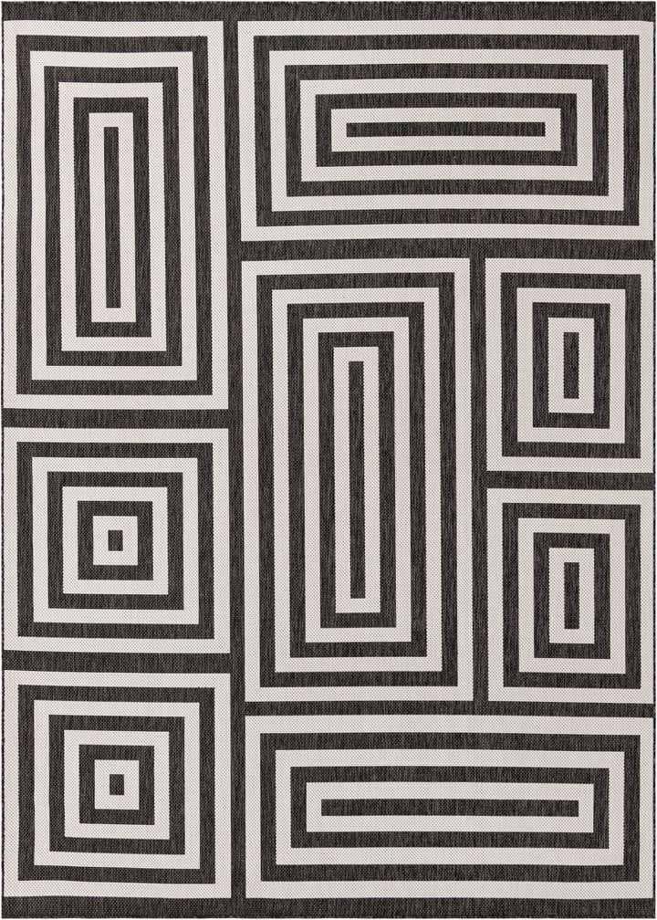 9' x 12' Easy-Clean Modern Indoor / Outdoor Rug