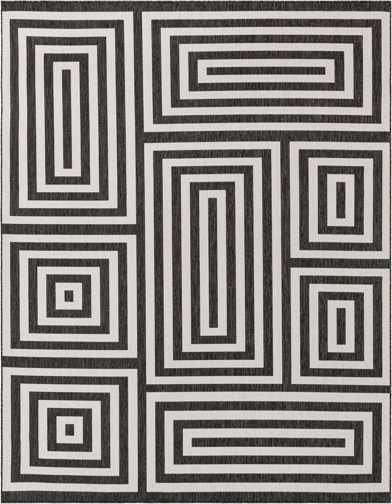 9' x 12' Easy-Clean Modern Indoor / Outdoor Rug