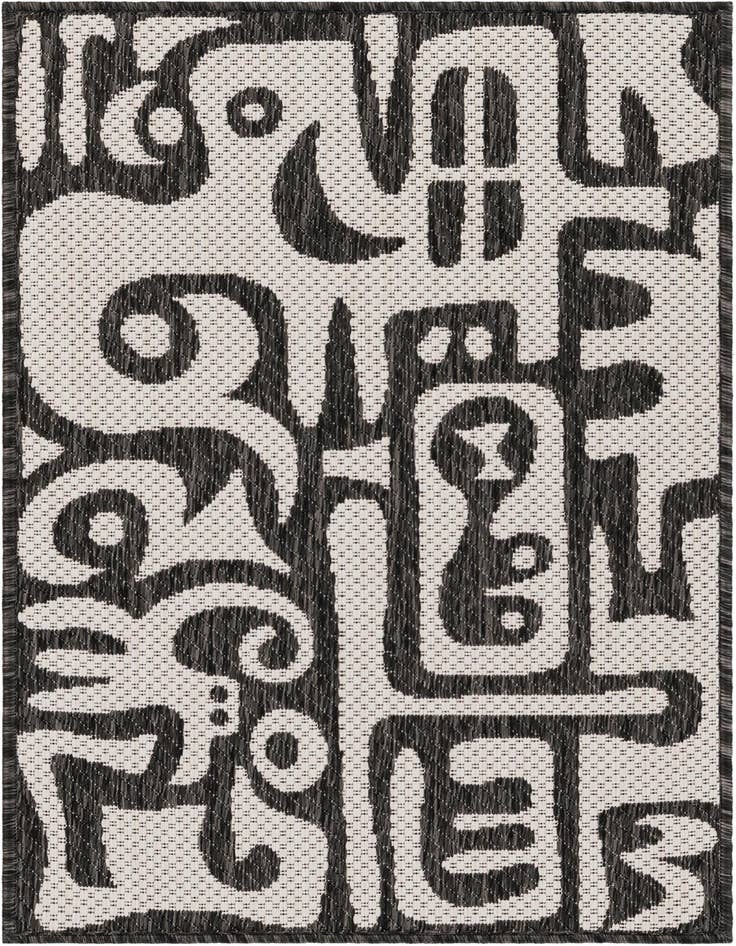 Detail image of 2' x 3' Easy-Clean Modern Indoor / Outdoor Rug