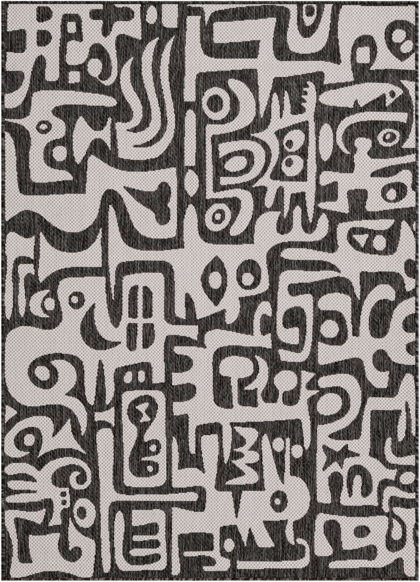 5' 3 x 7' Easy-Clean Modern Indoor / Outdoor Rug