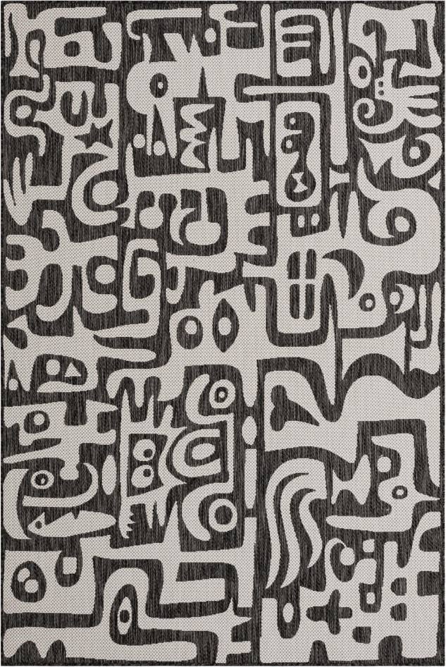 Detail image of 6' x 9' Easy-Clean Modern Indoor / Outdoor Rug
