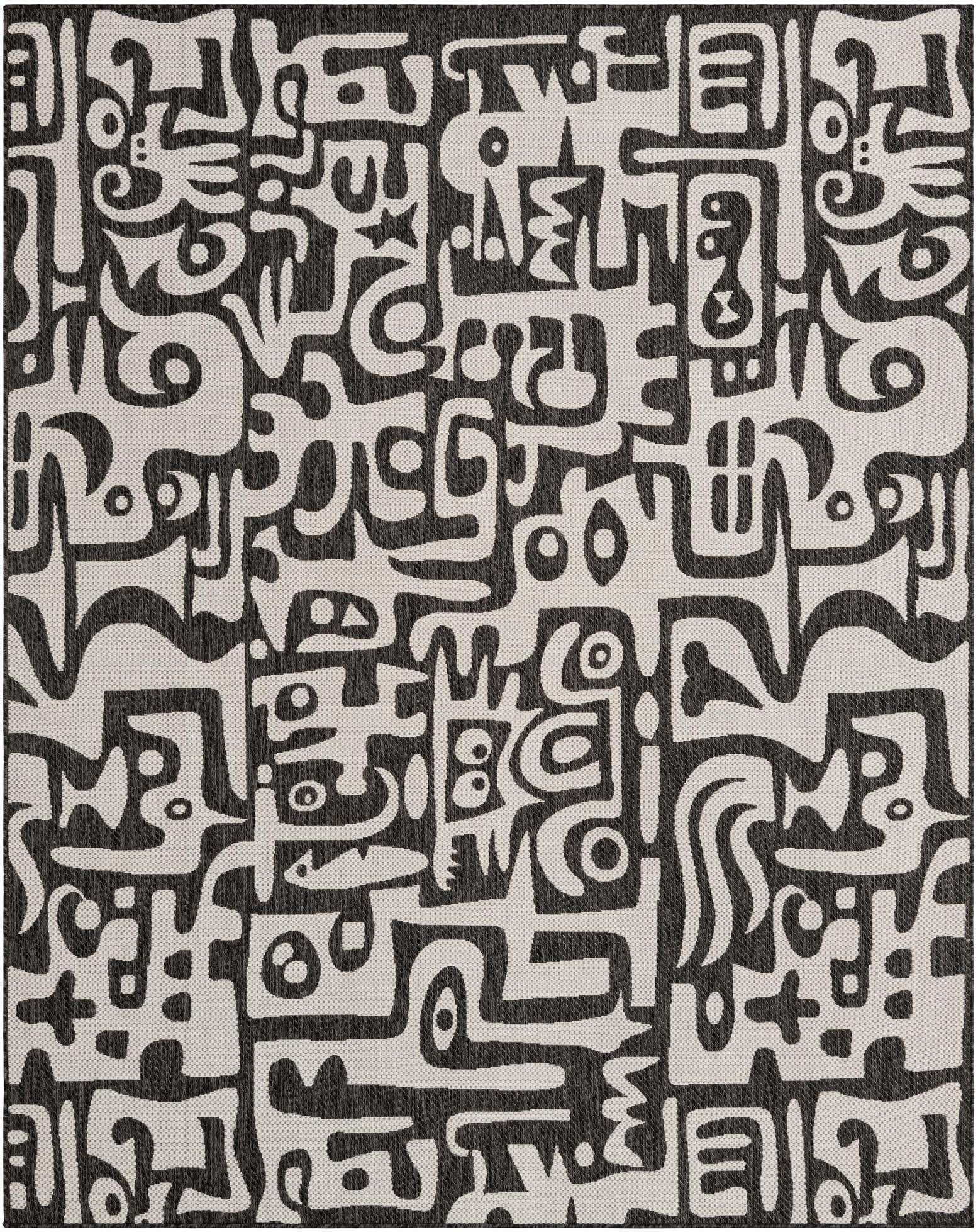 7' 10 x 10' Easy-Clean Modern Indoor / Outdoor Rug