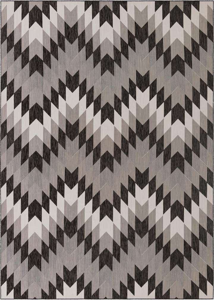 10' x 14' Easy-Clean Modern Indoor / Outdoor Rug