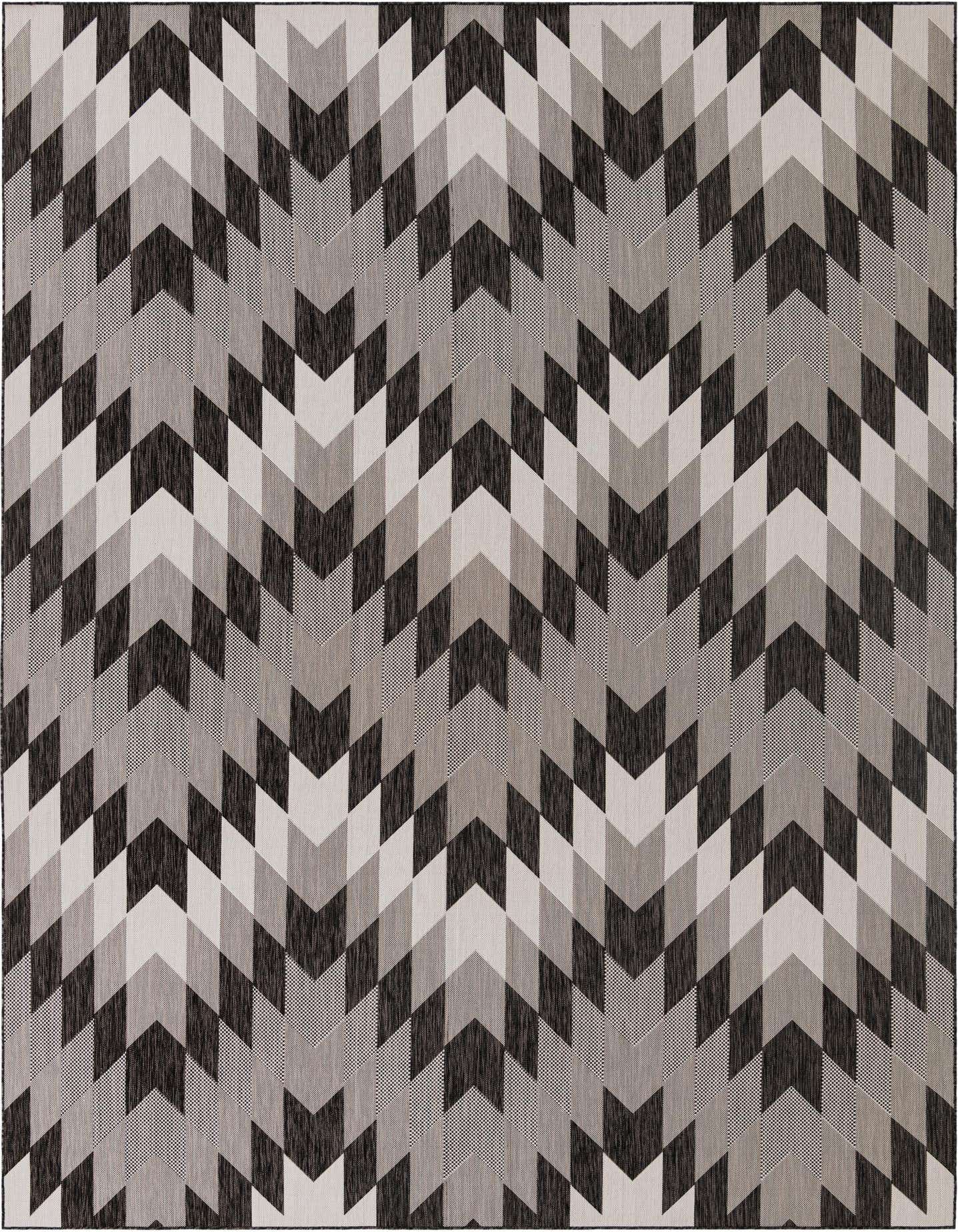 10' x 14' Easy-Clean Modern Indoor / Outdoor Rug