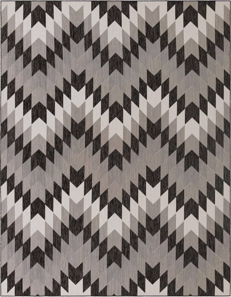 Detail image of 10' x 14' Easy-Clean Modern Indoor / Outdoor Rug