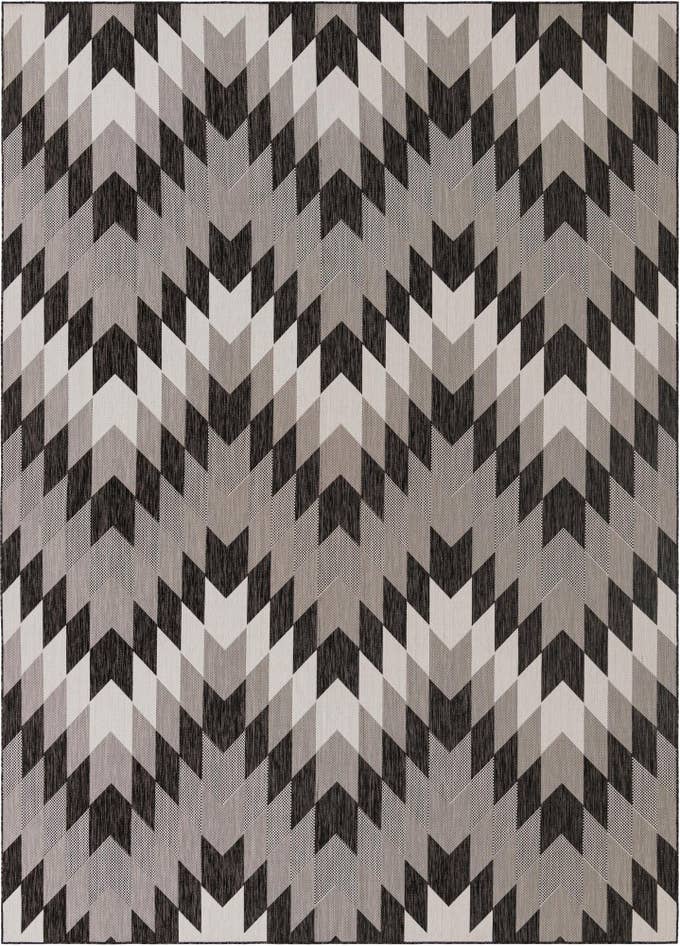 Detail image of 10' x 14' Easy-Clean Modern Indoor / Outdoor Rug