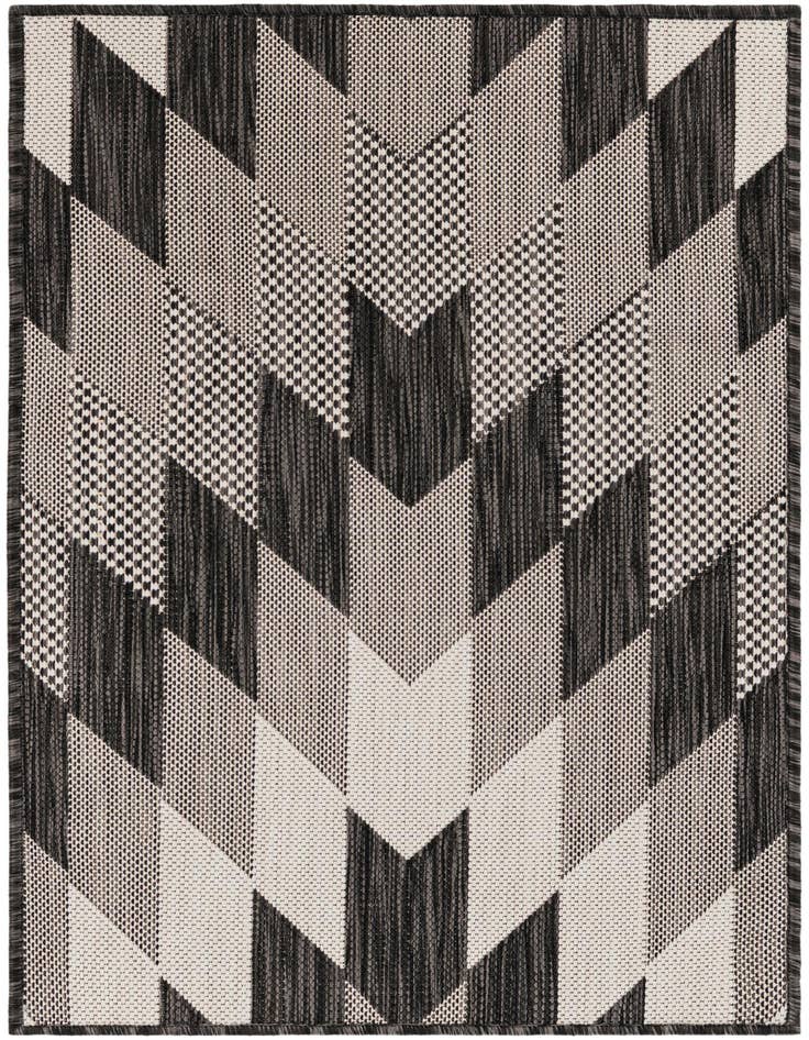 Detail image of 2' x 3' Easy-Clean Modern Indoor / Outdoor Rug