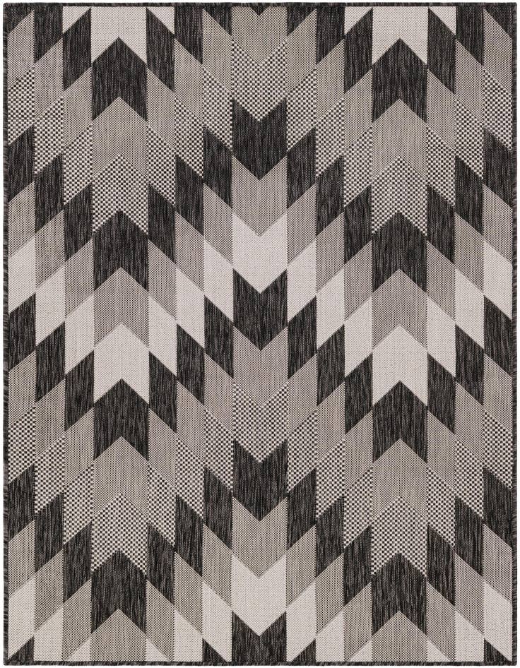 Detail image of 4' x 6' Easy-Clean Modern Indoor / Outdoor Rug