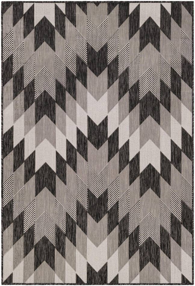 Detail image of 4' x 6' Easy-Clean Modern Indoor / Outdoor Rug