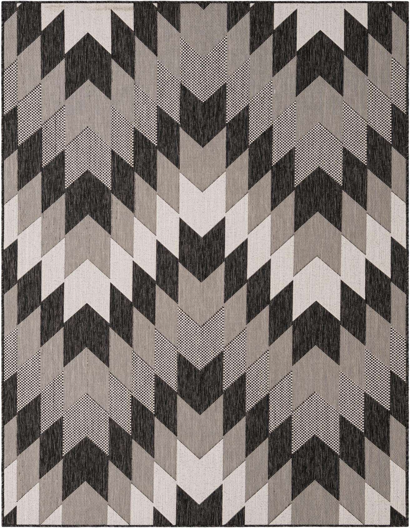 5' 3 x 8' Easy-Clean Modern Indoor / Outdoor Rug