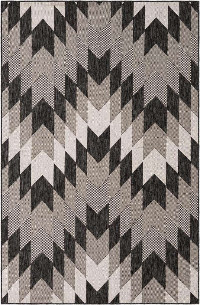 5' 3 x 8' Easy-Clean Modern Indoor / Outdoor Rug