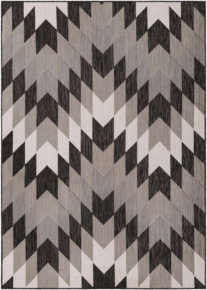 6' x 9' Easy-Clean Modern Indoor / Outdoor Rug