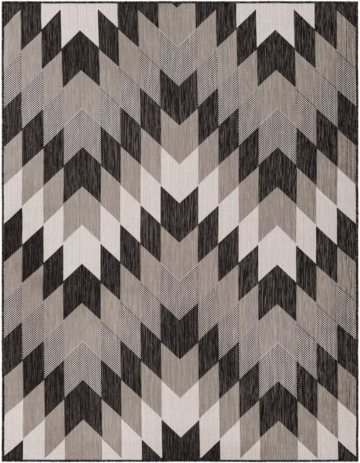 Detail image of 6' x 9' Easy-Clean Modern Indoor / Outdoor Rug