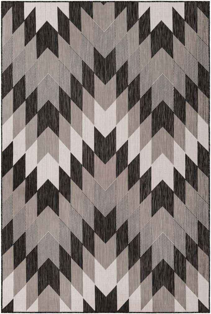 6' x 9' Easy-Clean Modern Indoor / Outdoor Rug