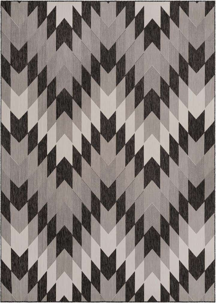 7' 10 x 10' Easy-Clean Modern Indoor / Outdoor Rug
