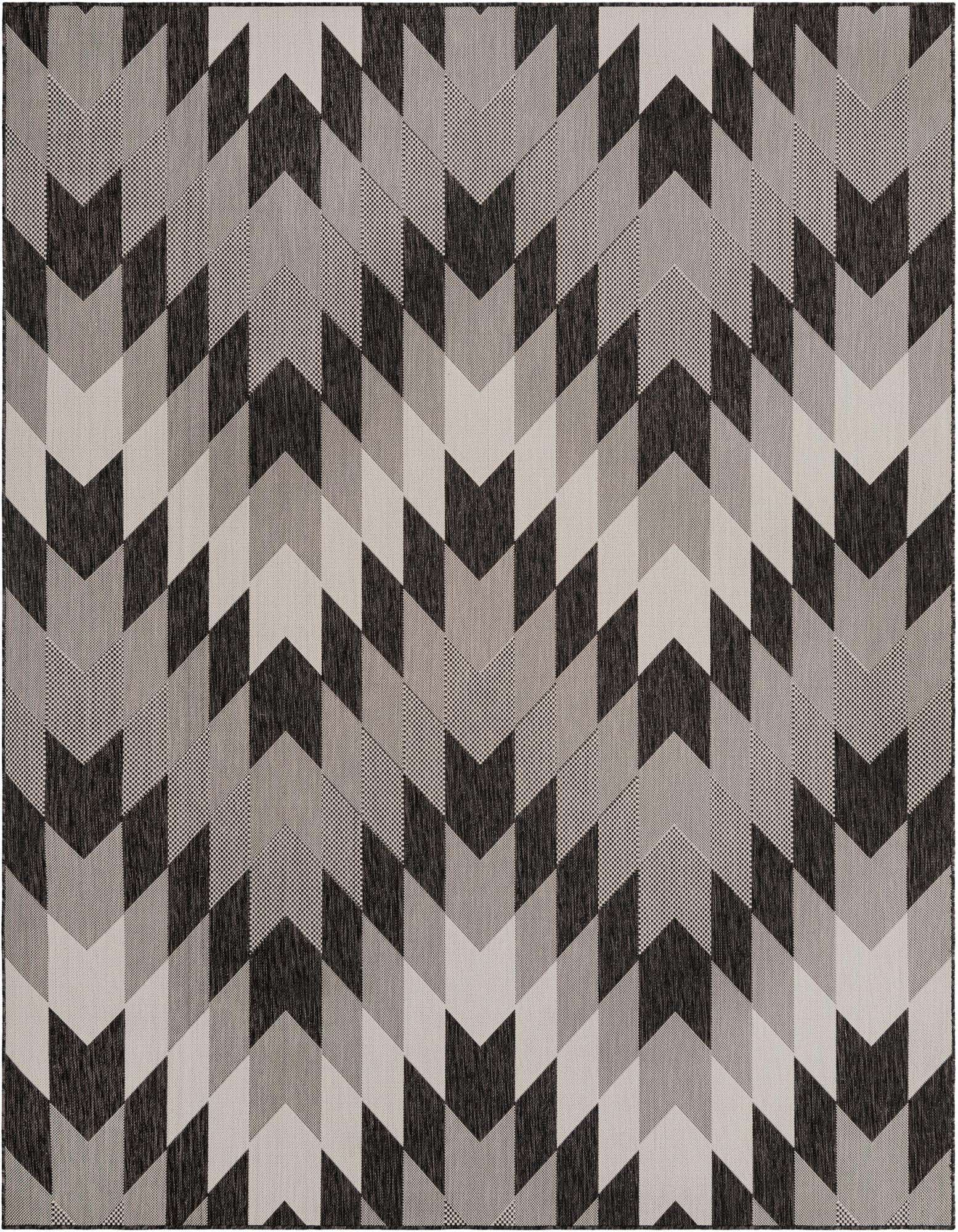 7' 10 x 10' Easy-Clean Modern Indoor / Outdoor Rug