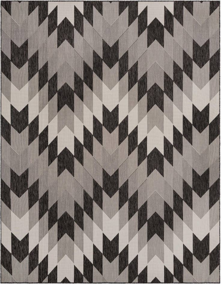 Detail image of 7' 10 x 10' Easy-Clean Modern Indoor / Outdoor Rug