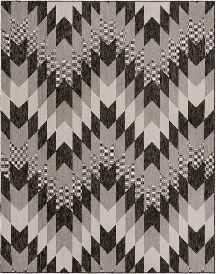 7' 10 x 10' Easy-Clean Modern Indoor / Outdoor Rug