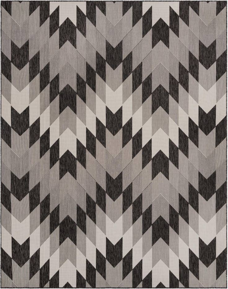 Detail image of 7' 10 x 10' Easy-Clean Modern Indoor / Outdoor Rug