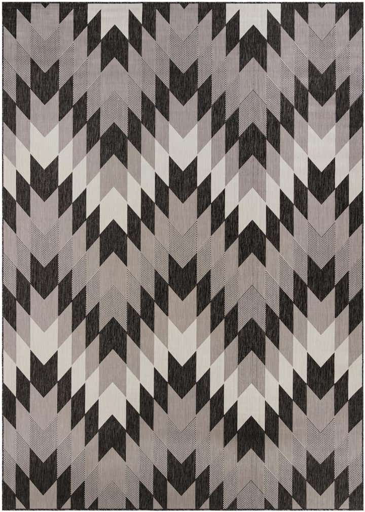 9' x 12' Easy-Clean Modern Indoor / Outdoor Rug