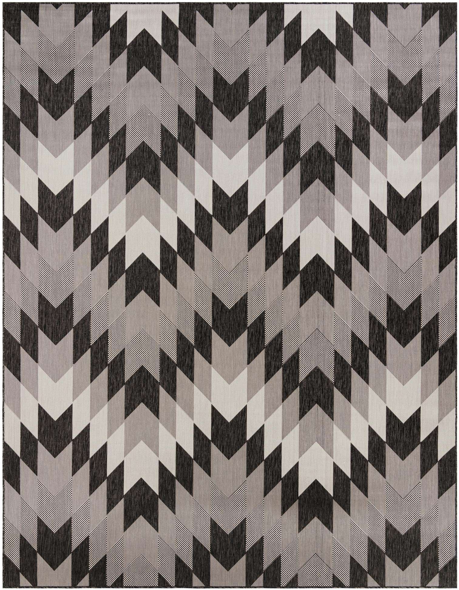9' x 12' Easy-Clean Modern Indoor / Outdoor Rug