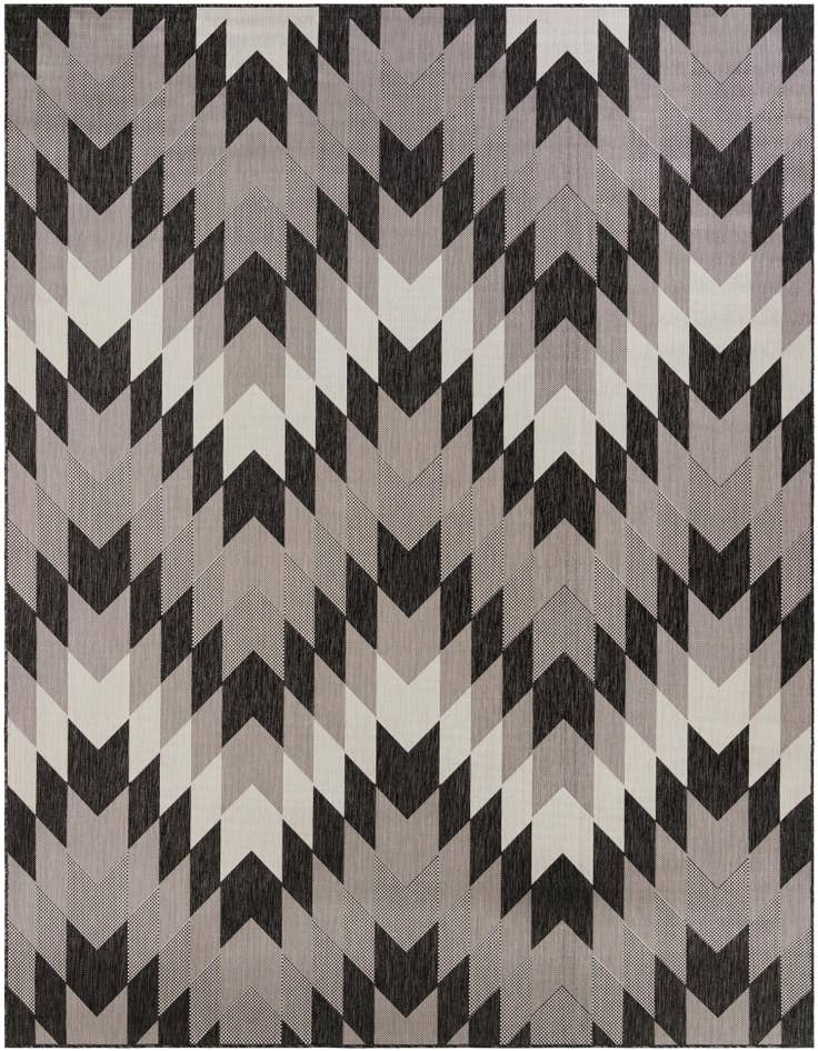 Detail image of 9' x 12' Easy-Clean Modern Indoor / Outdoor Rug