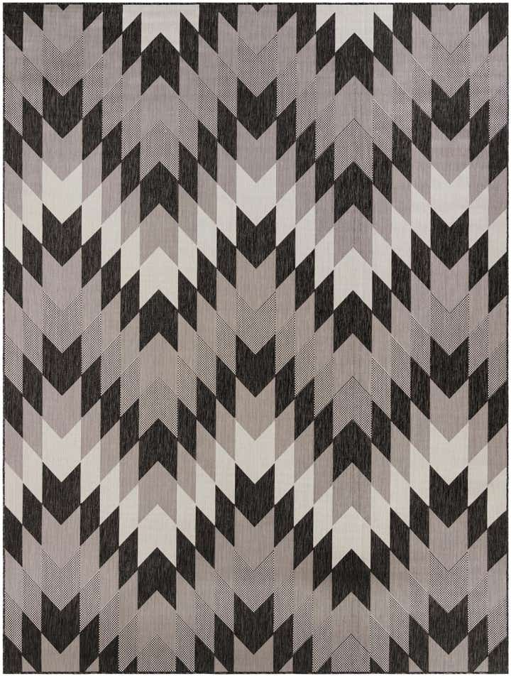 9' x 12' Easy-Clean Modern Indoor / Outdoor Rug