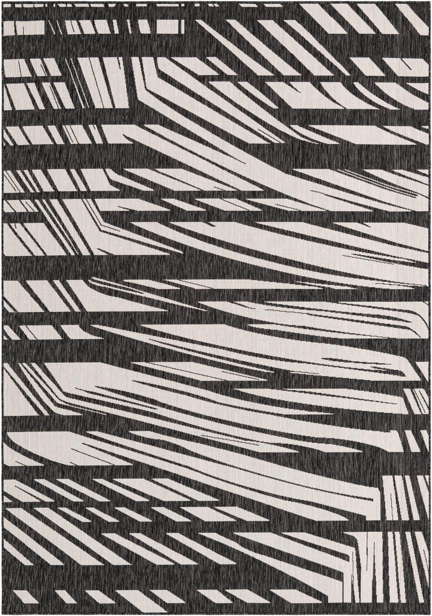 7' x 10'  Washable Modern Indoor / Outdoor Rug