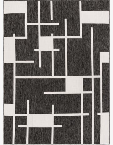 9' x 12' Easy-Clean Modern Indoor / Outdoor Rug
