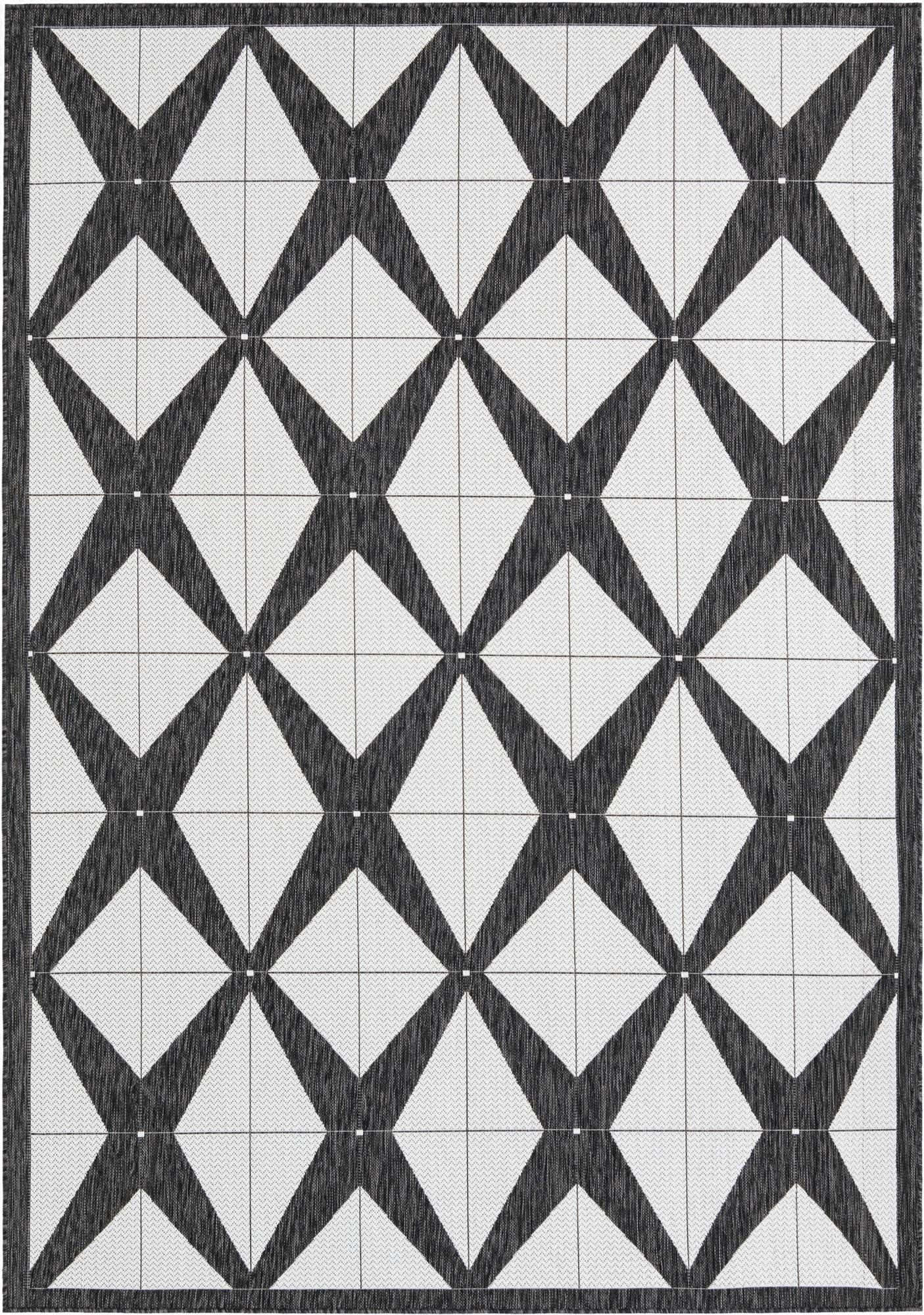 7' x 10'  Washable Modern Indoor / Outdoor Rug