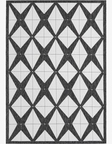 7' x 10' Easy-Clean Modern Indoor / Outdoor Rug