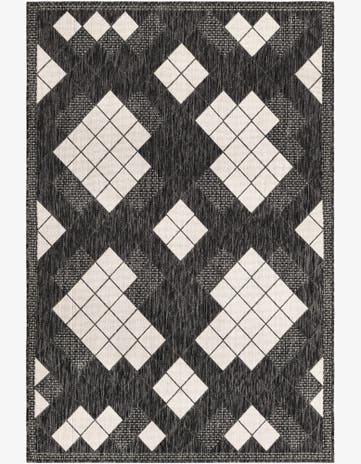 4' x 6' Easy-Clean Modern Indoor / Outdoor Rug