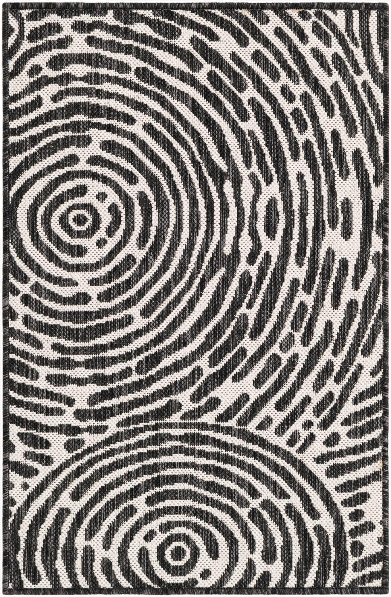 2' x 3'  Washable Modern Indoor / Outdoor Rug