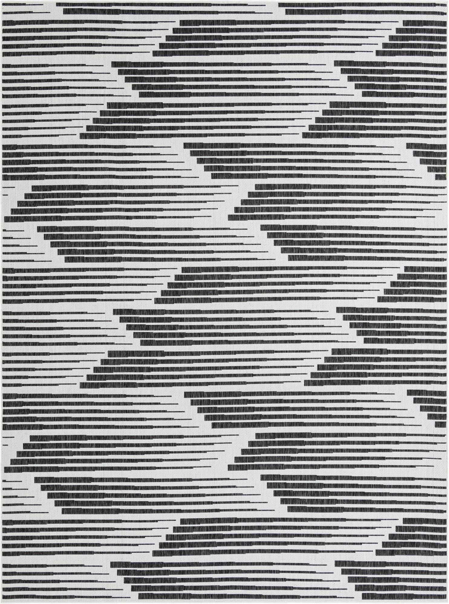 9' x 12'  Washable Modern Indoor / Outdoor Rug