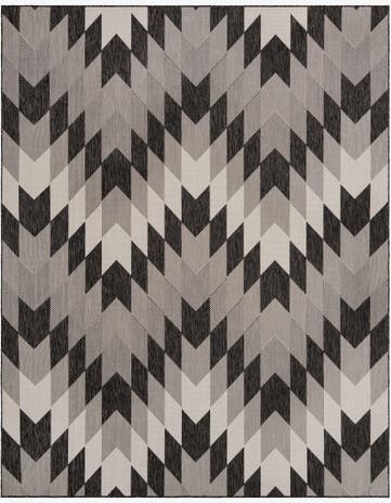 7' 10 x 10' Easy-Clean Modern Indoor / Outdoor Rug