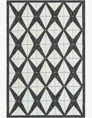 4' x 6' Easy-Clean Modern Indoor / Outdoor Rug