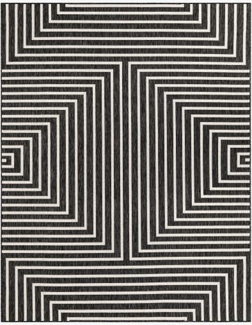 7' 10 x 10' Easy-Clean Modern Indoor / Outdoor Rug