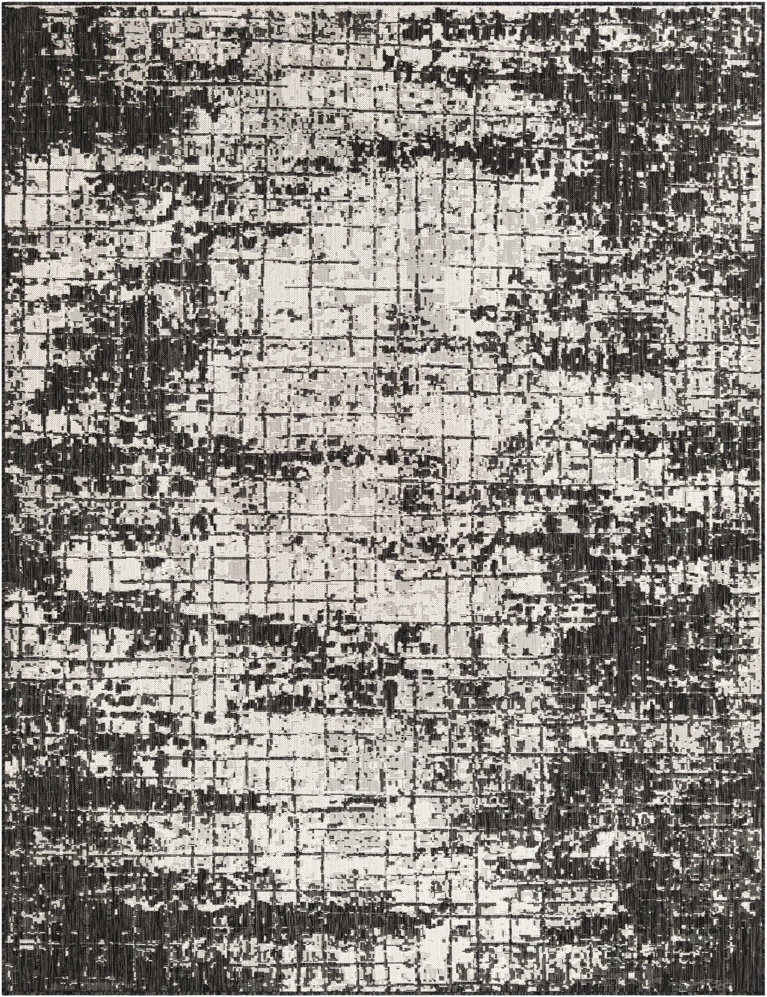 Primary image 7' 10 x 10'  Washable Modern Indoor / Outdoor Rug