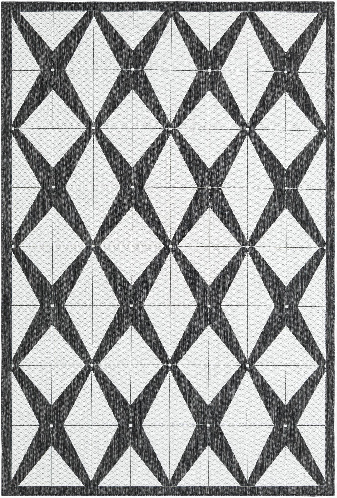 6' x 9'  Washable Modern Indoor / Outdoor Rug