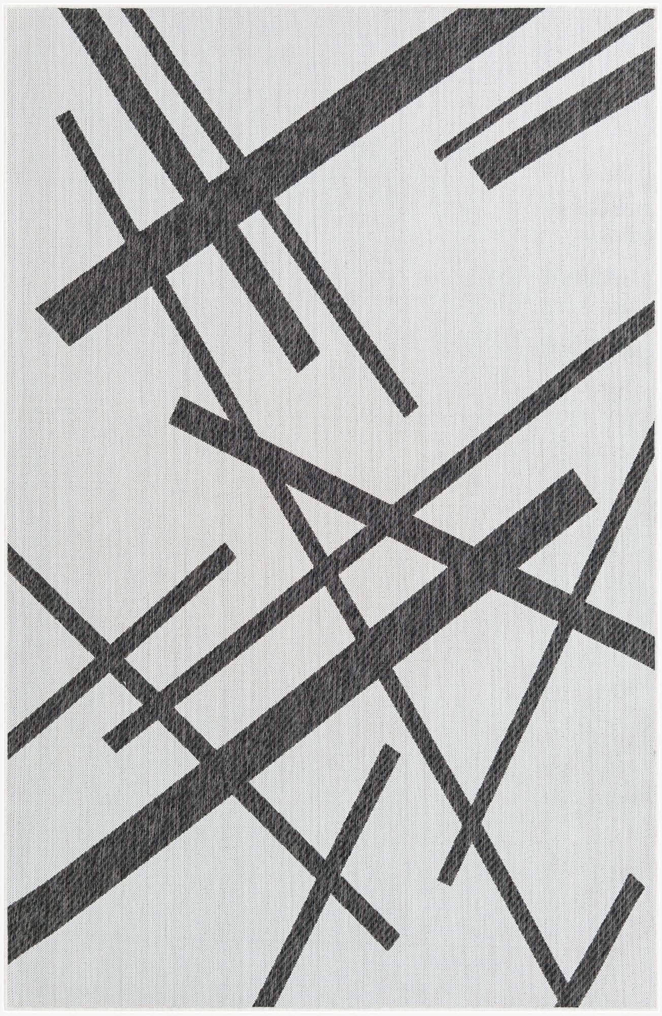 6' x 9'  Washable Modern Indoor / Outdoor Rug