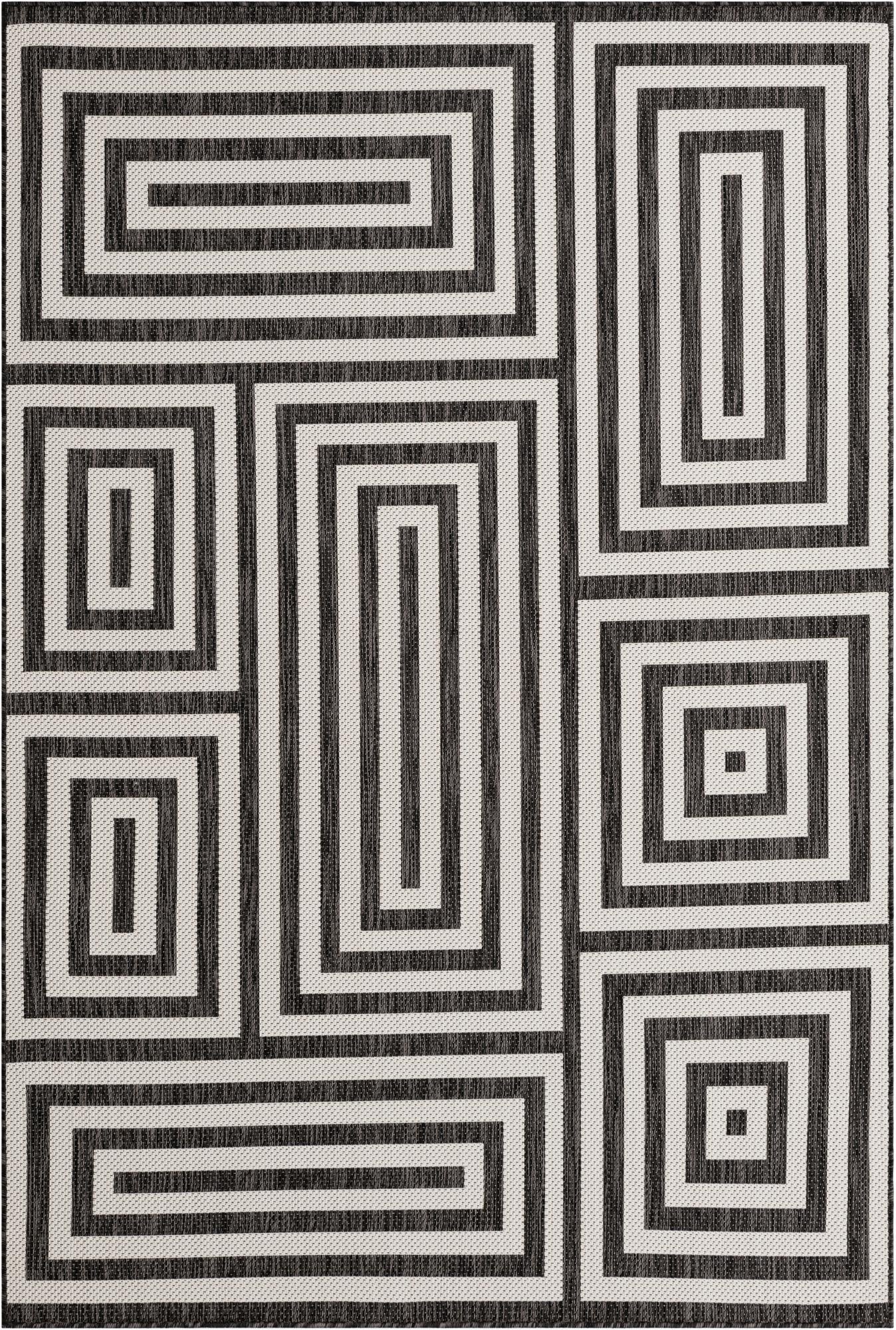 6' x 9'  Washable Modern Indoor / Outdoor Rug