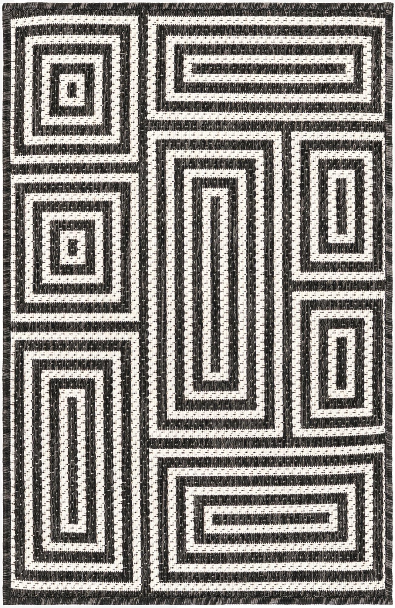 2' x 3'  Washable Modern Indoor / Outdoor Rug