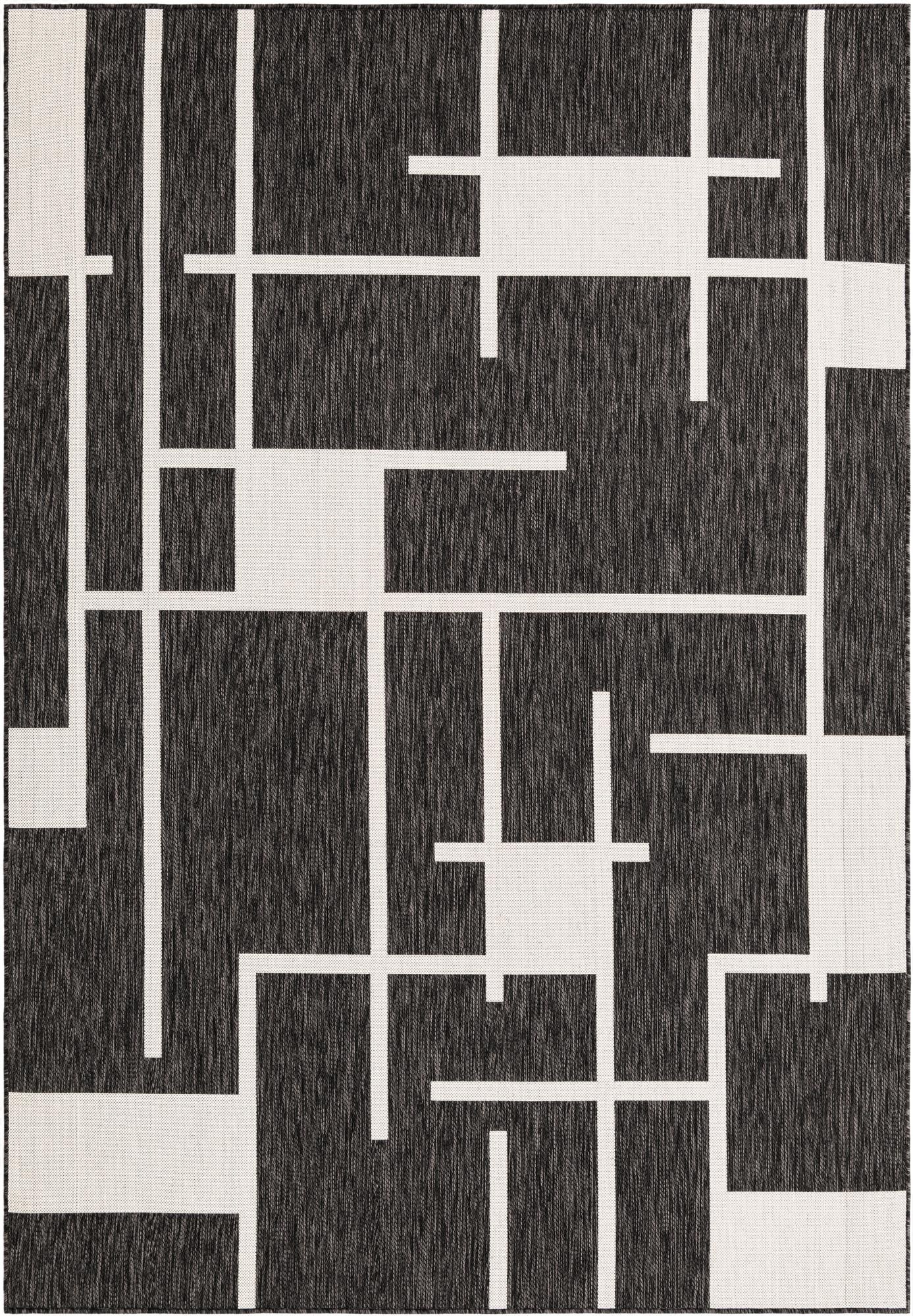 7' x 10'  Washable Modern Indoor / Outdoor Rug