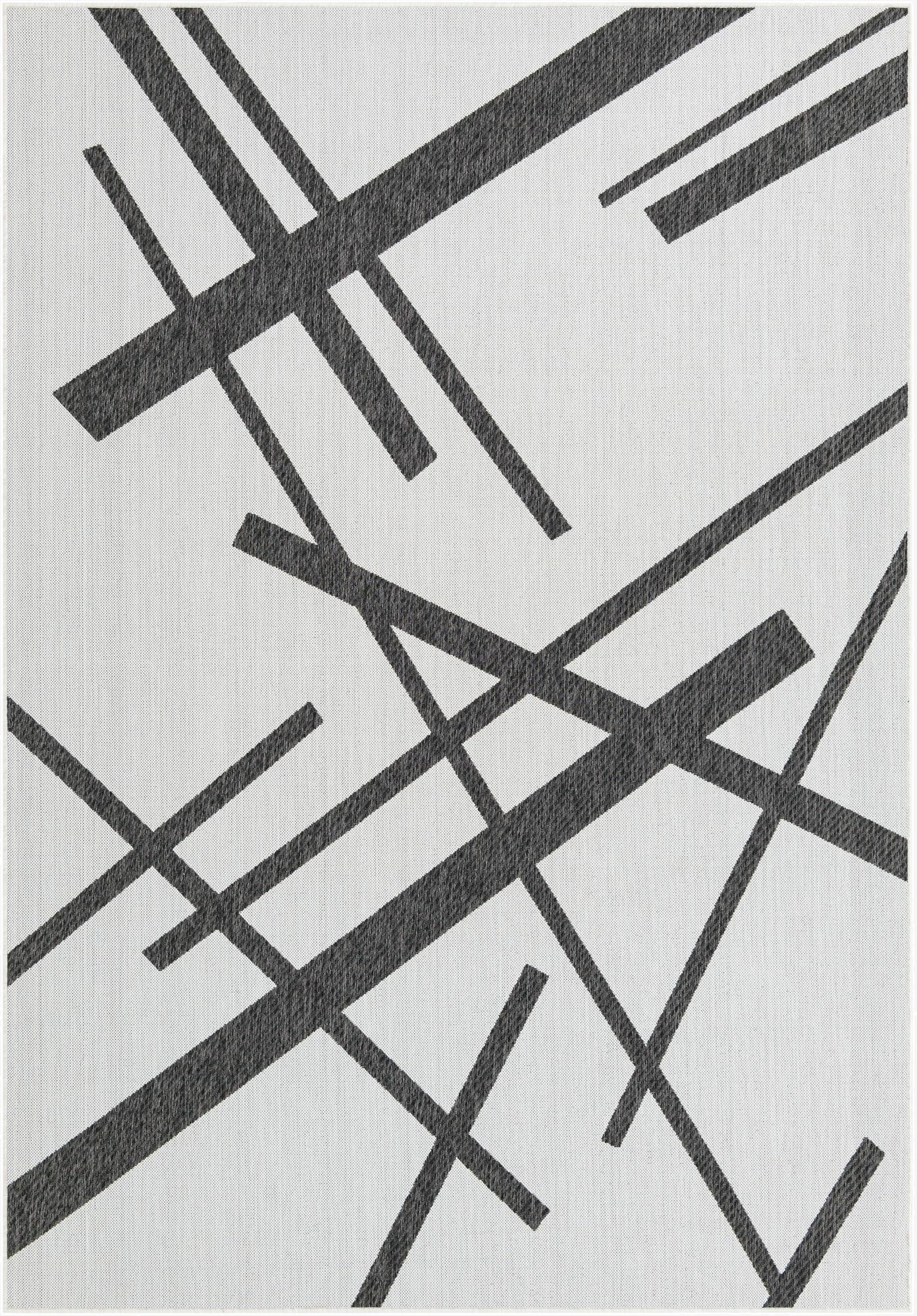 7' x 10'  Washable Modern Indoor / Outdoor Rug