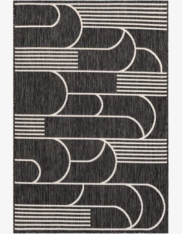 4' x 6' Easy-Clean Modern Indoor / Outdoor Rug